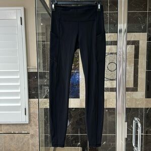 Lululemon black leggings, size 2, size tag cut off, like new condition.
